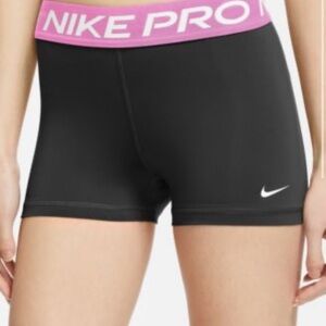 Women’s Nike pro size small black and pink waistband